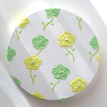 画像をギャラリービューアに読み込む, 【原画】Puku Puku FLOWER -Yellow & Green-