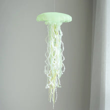 Load image into Gallery viewer, One-of-a-kind Jellyfish Mobile -New green leaves, time of beginning- size: M