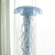 Load image into Gallery viewer, One-of-a-kind Jellyfish Mobile - Captured nemophila blue - size: M