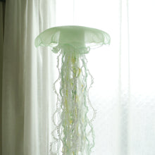 Load image into Gallery viewer, One-of-a-kind Jellyfish Mobile -New green leaves, time of beginning- size: M