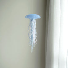 Load image into Gallery viewer, One-of-a-kind Jellyfish Mobile - Captured nemophila blue - size: M