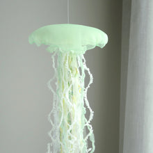 Load image into Gallery viewer, One-of-a-kind Jellyfish Mobile -New green leaves, time of beginning- size: M