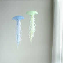 Load image into Gallery viewer, One-of-a-kind Jellyfish Mobile -New green leaves, time of beginning- size: M