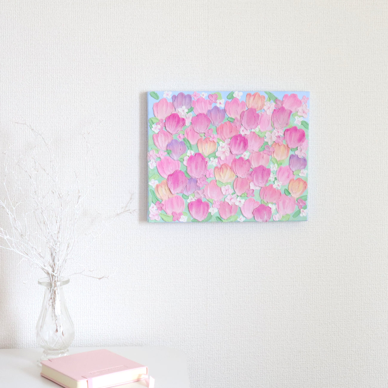 4/1 夜9時発売】4月の絵画 - Tulip Field field - April Painting