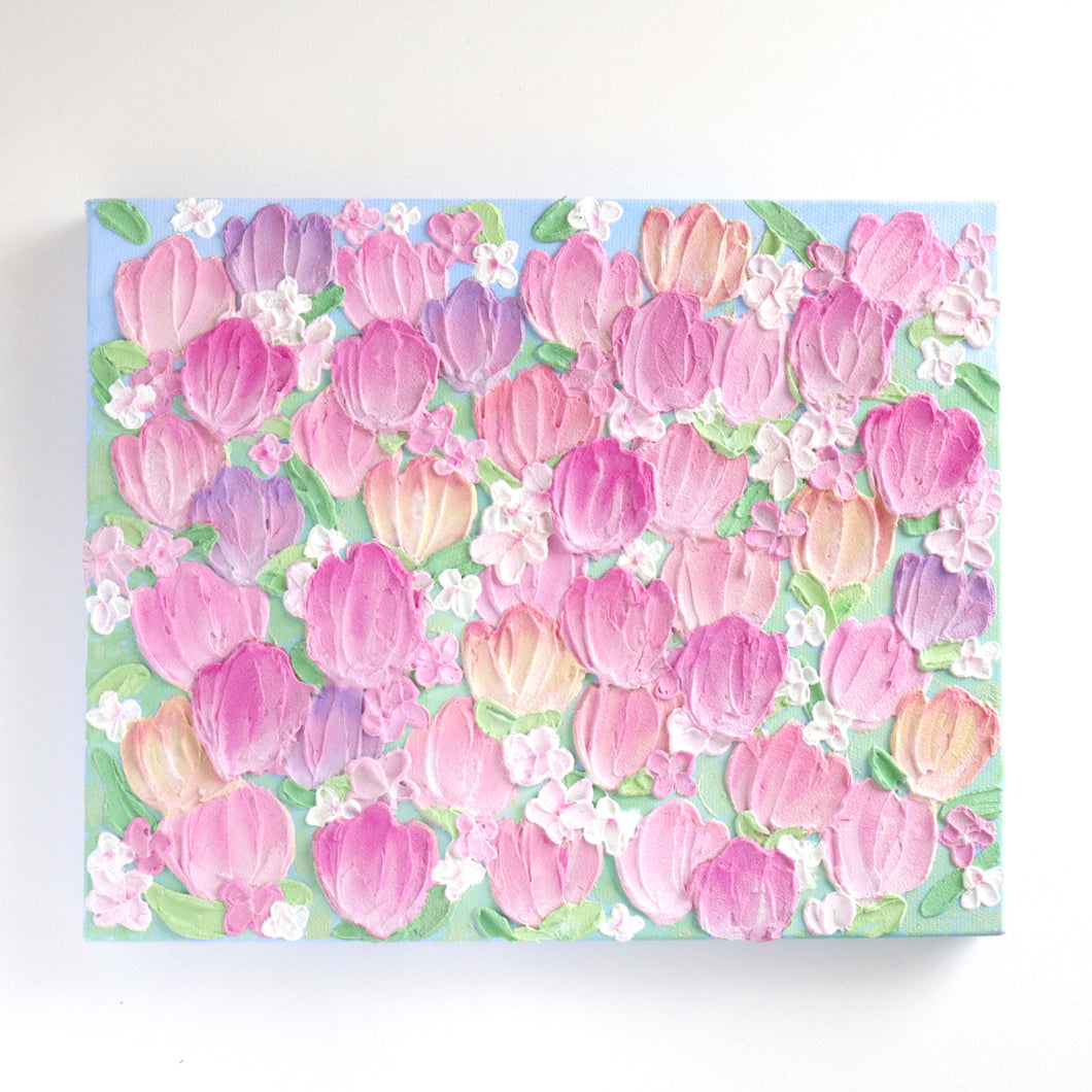 4/1 夜9時発売】4月の絵画 - Tulip Field field - April Painting