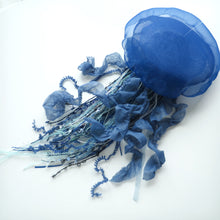 Load image into Gallery viewer, 033【一点もの】「深い海 深いブルー」 (size: M-wide) One-of-a-kind Jellyfish 033
