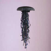 이미지를 갤러리 뷰어에 로드 , 046【一点もの】「一年に一度だけ会えるクラゲ」黒x紫 (size: M) One-of-a-kind Jellyfish 046
