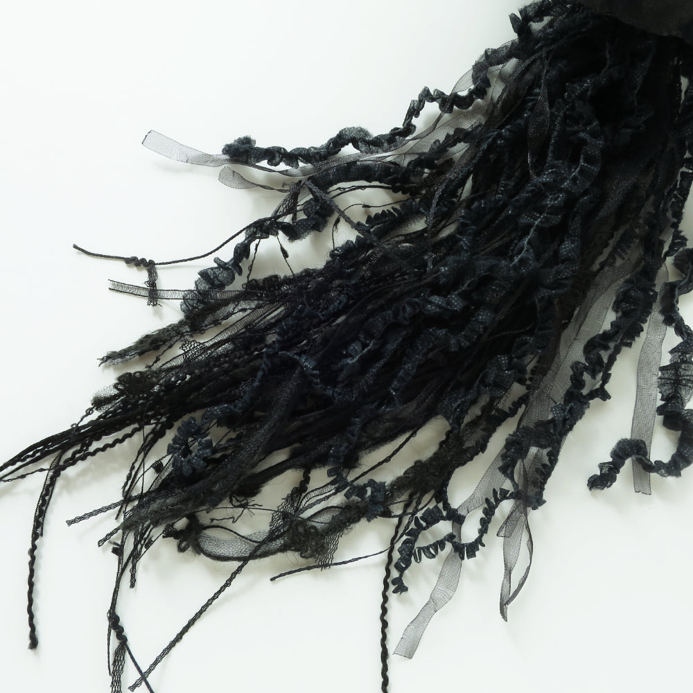 044【一点もの】「一年に一度だけ会えるクラゲ」黒 (size: M) One-of-a