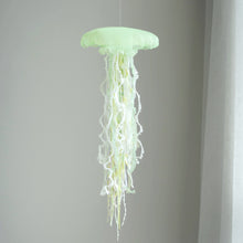 Load image into Gallery viewer, One-of-a-kind Jellyfish Mobile -New green leaves, time of beginning- size: M
