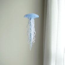 Load image into Gallery viewer, One-of-a-kind Jellyfish Mobile - Captured nemophila blue - size: M
